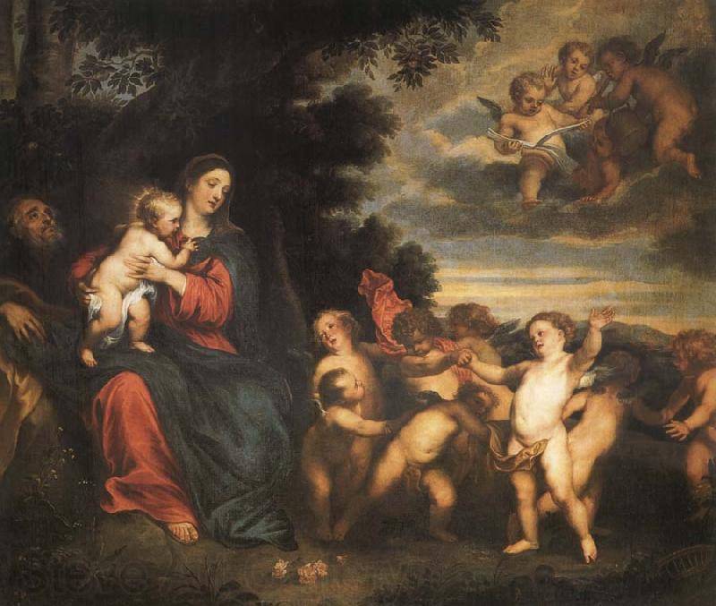 Anthony Van Dyck The rest in the flight to Egypt Germany oil painting art